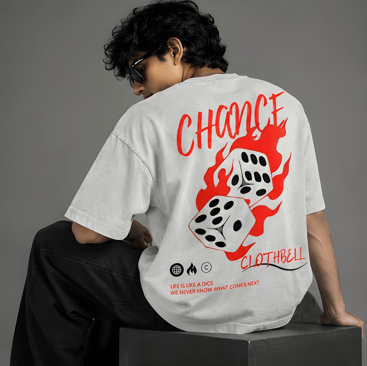Chance Off White Oversized Tshirt