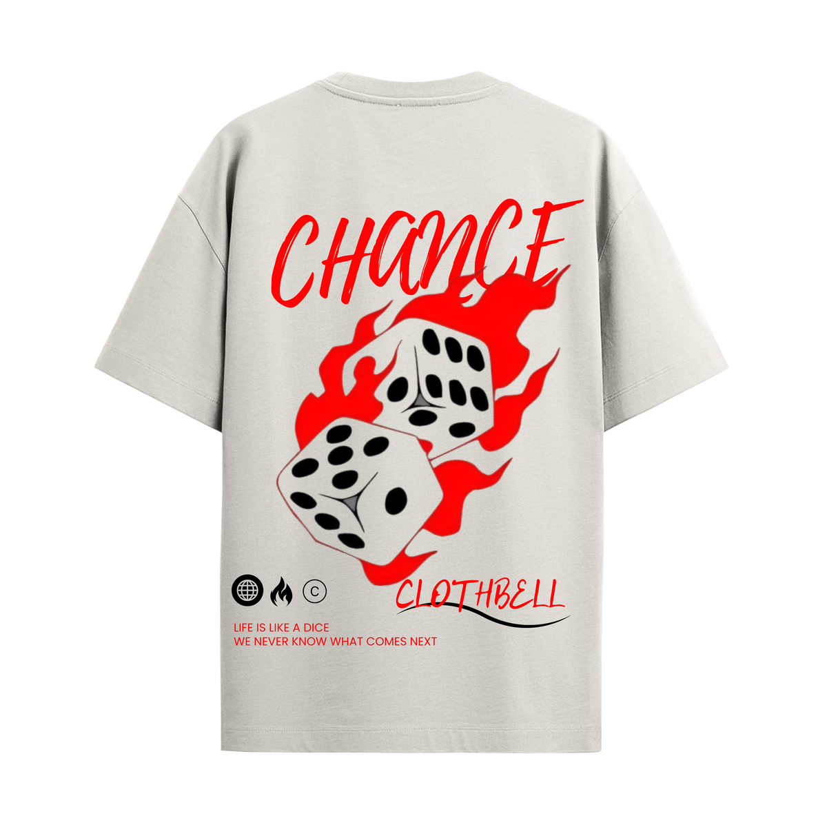 Chance Off White Oversized Tshirt