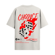 Chance Off White Oversized Tshirt
