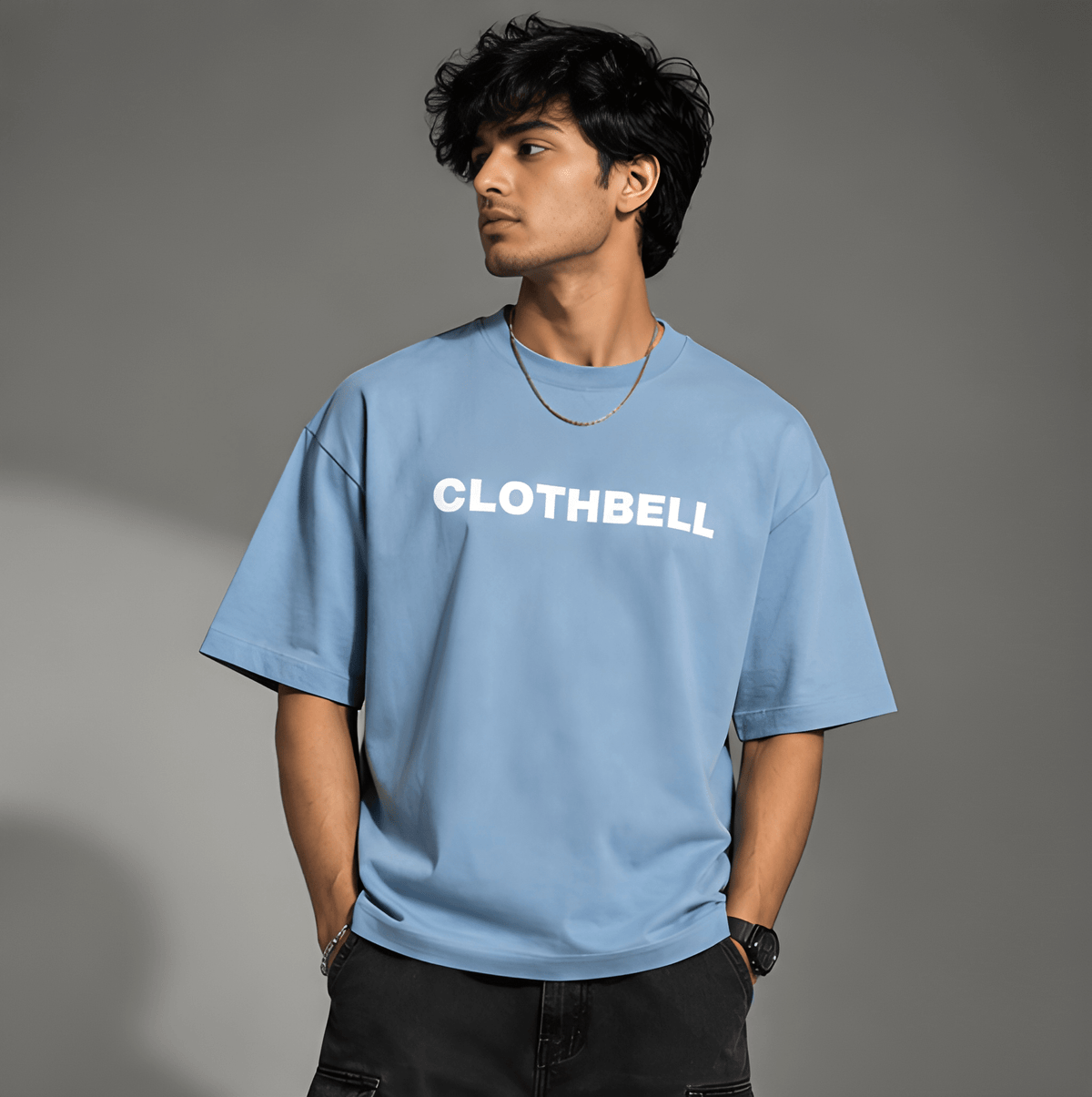 Chase Your Dream Navy Blue Oversized Tshirt