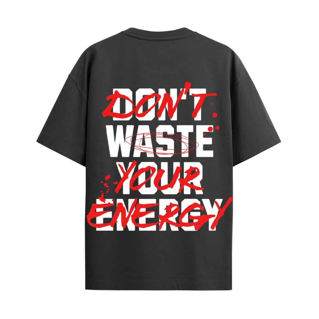 Energy black overrsized tshirt