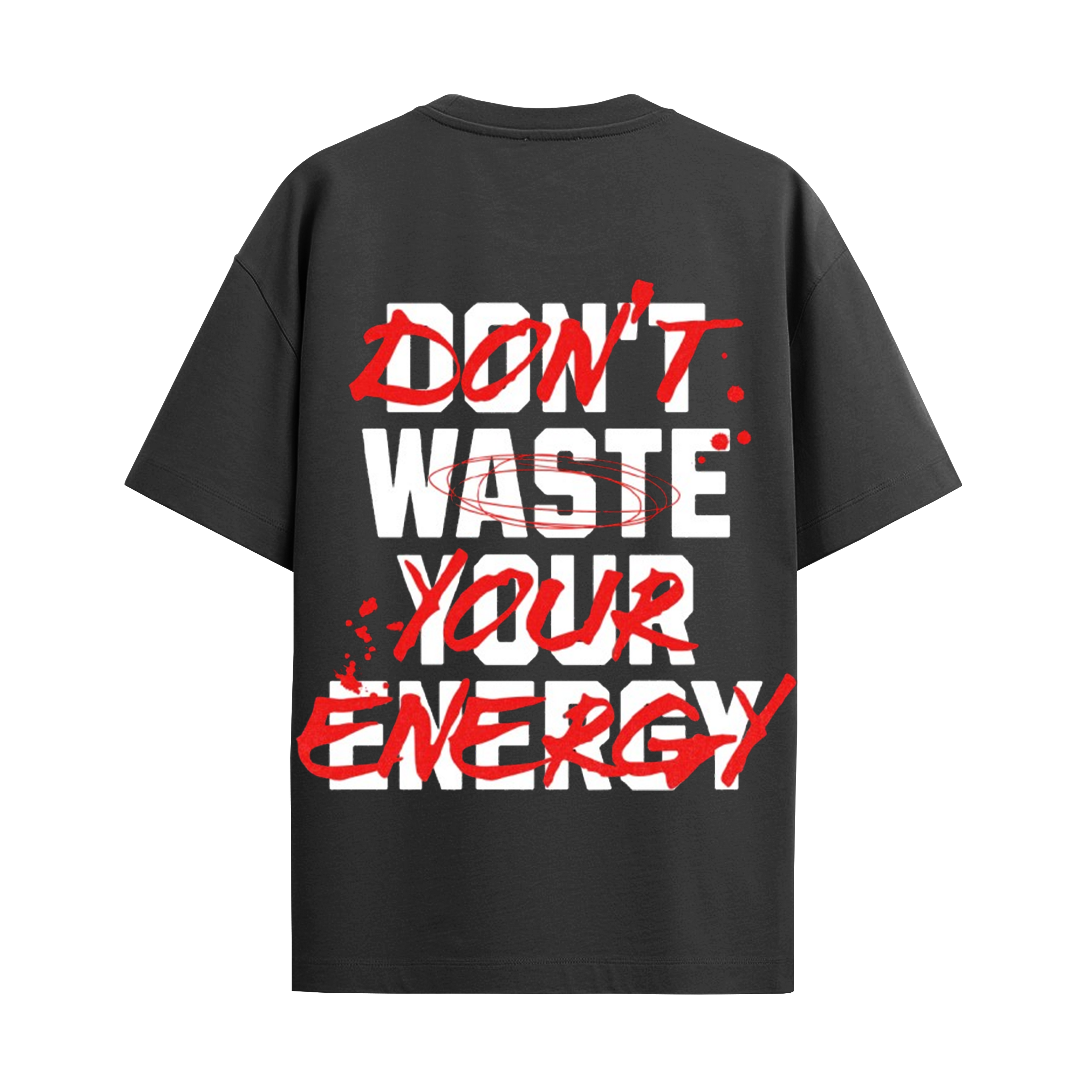 Energy black overrsized tshirt