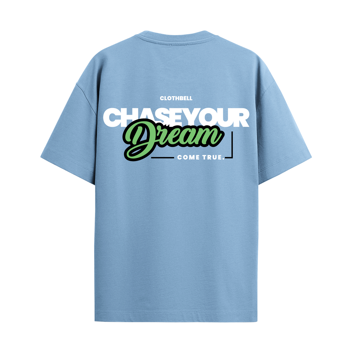 Chase Your Dream Navy Blue Oversized Tshirt