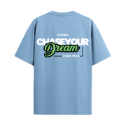 Chase Your Dream Navy Blue Oversized Tshirt