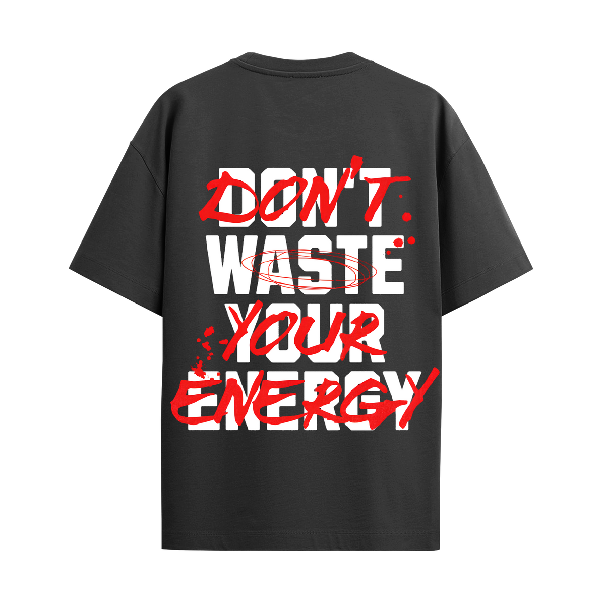 Energy Black Oversized Tshirt