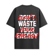 Energy Black Oversized Tshirt