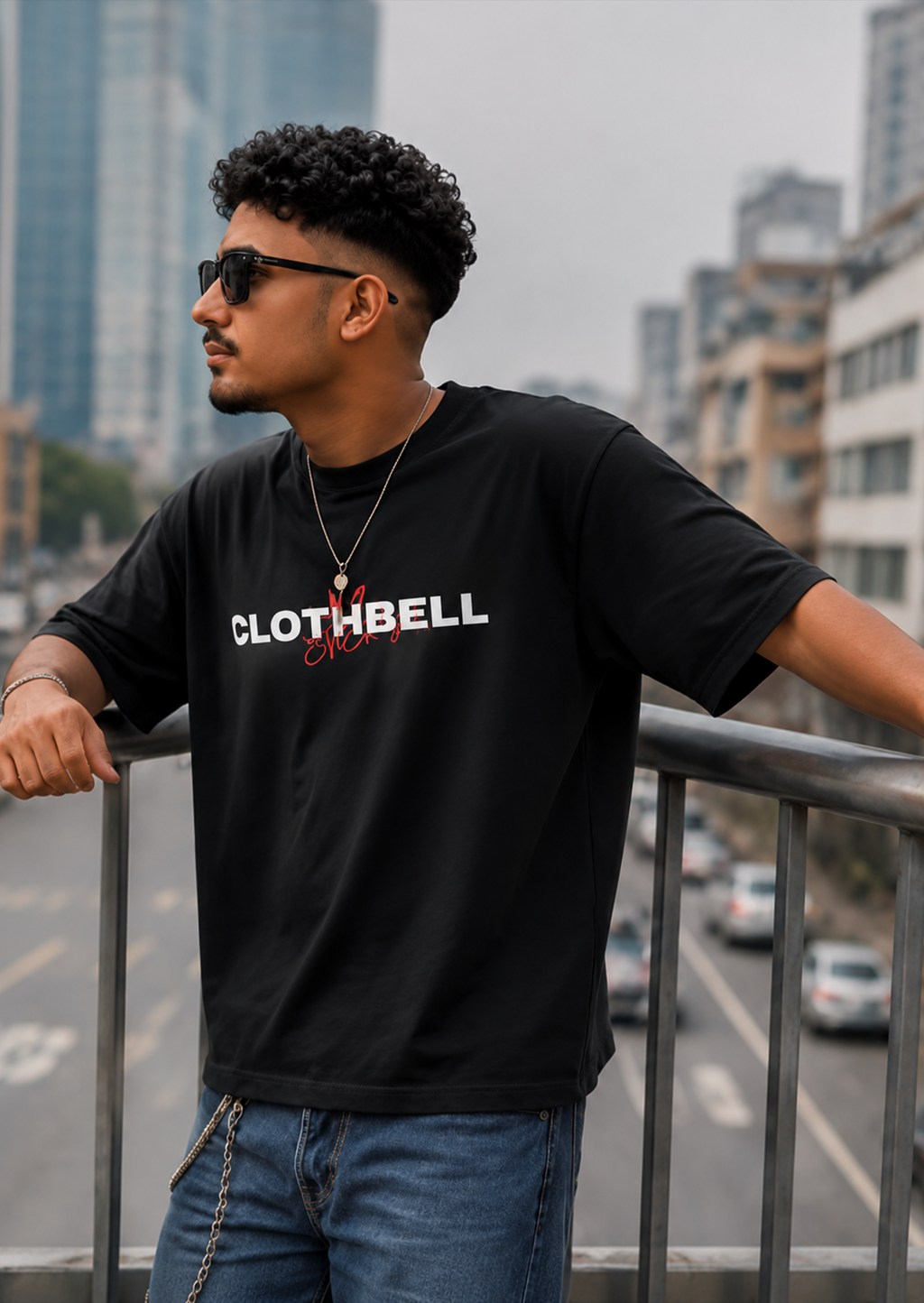 Energy black overrsized tshirt