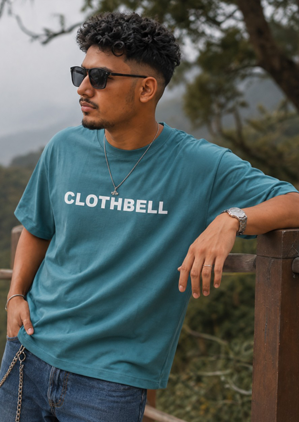 High standards high taste teal oversized tshirt
