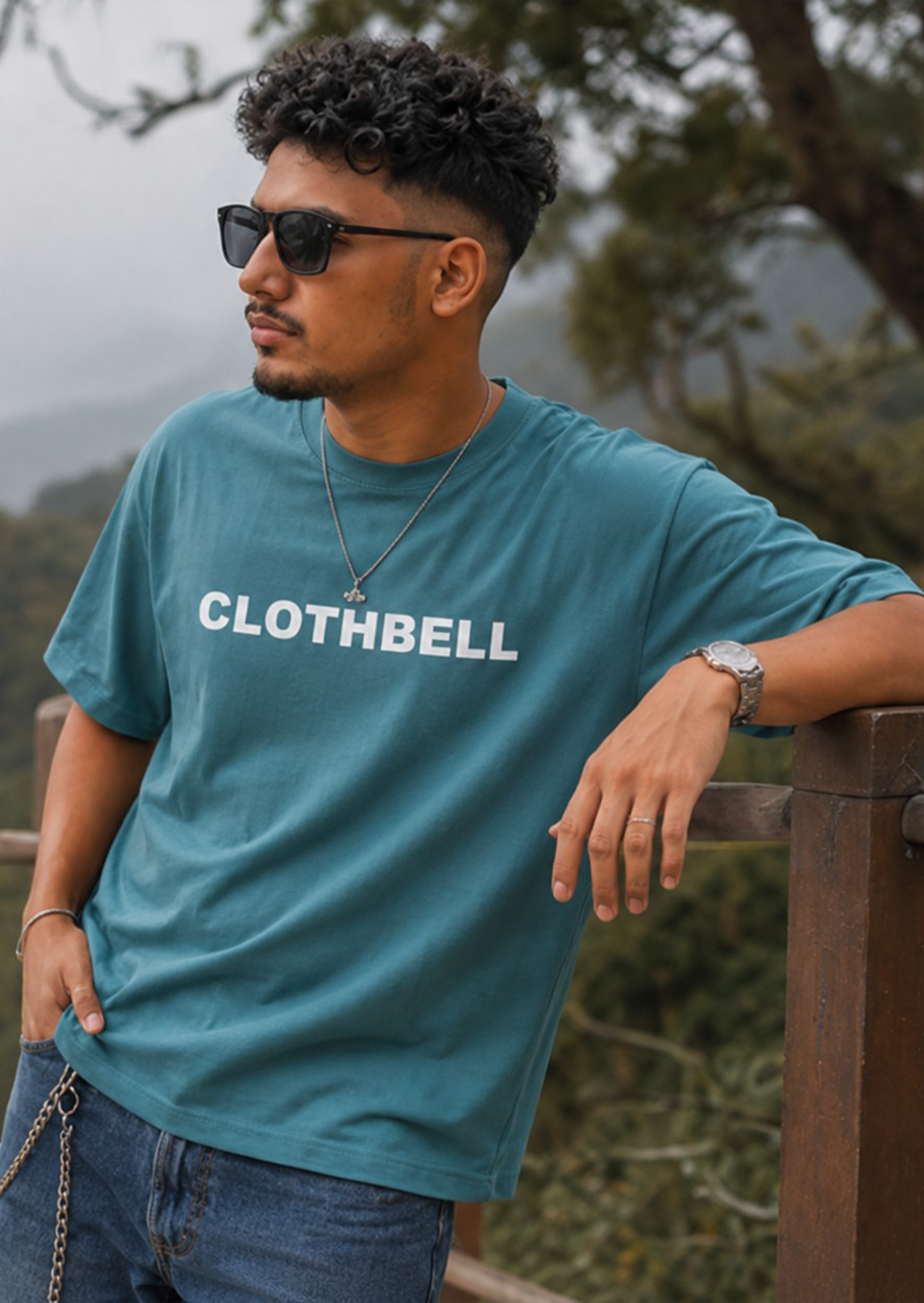 High standards high taste teal oversized tshirt