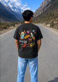 Space black oversized tshirt