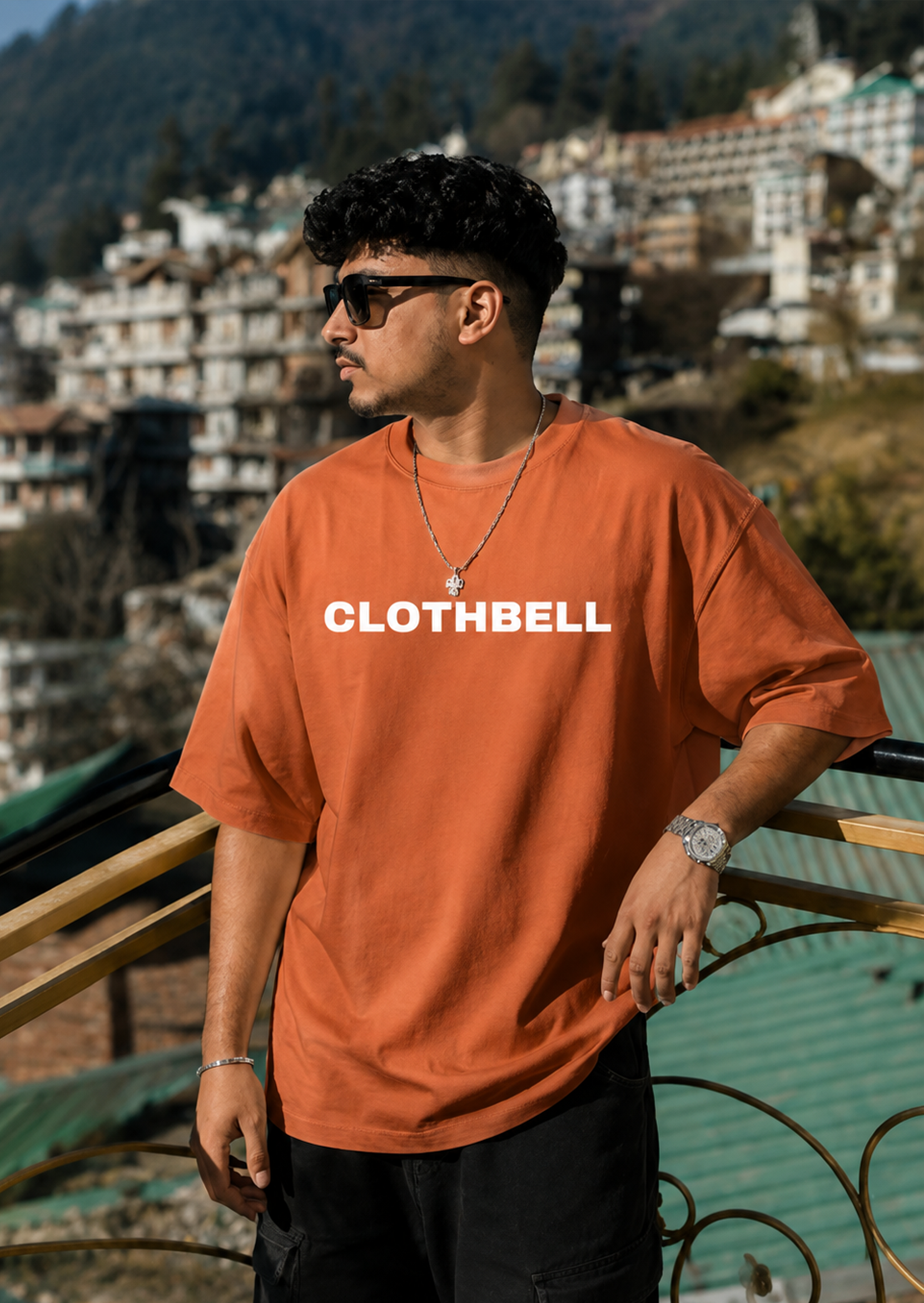 Till the end rust oversized tshirt