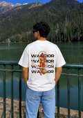Warrior White Oversized Tshirt