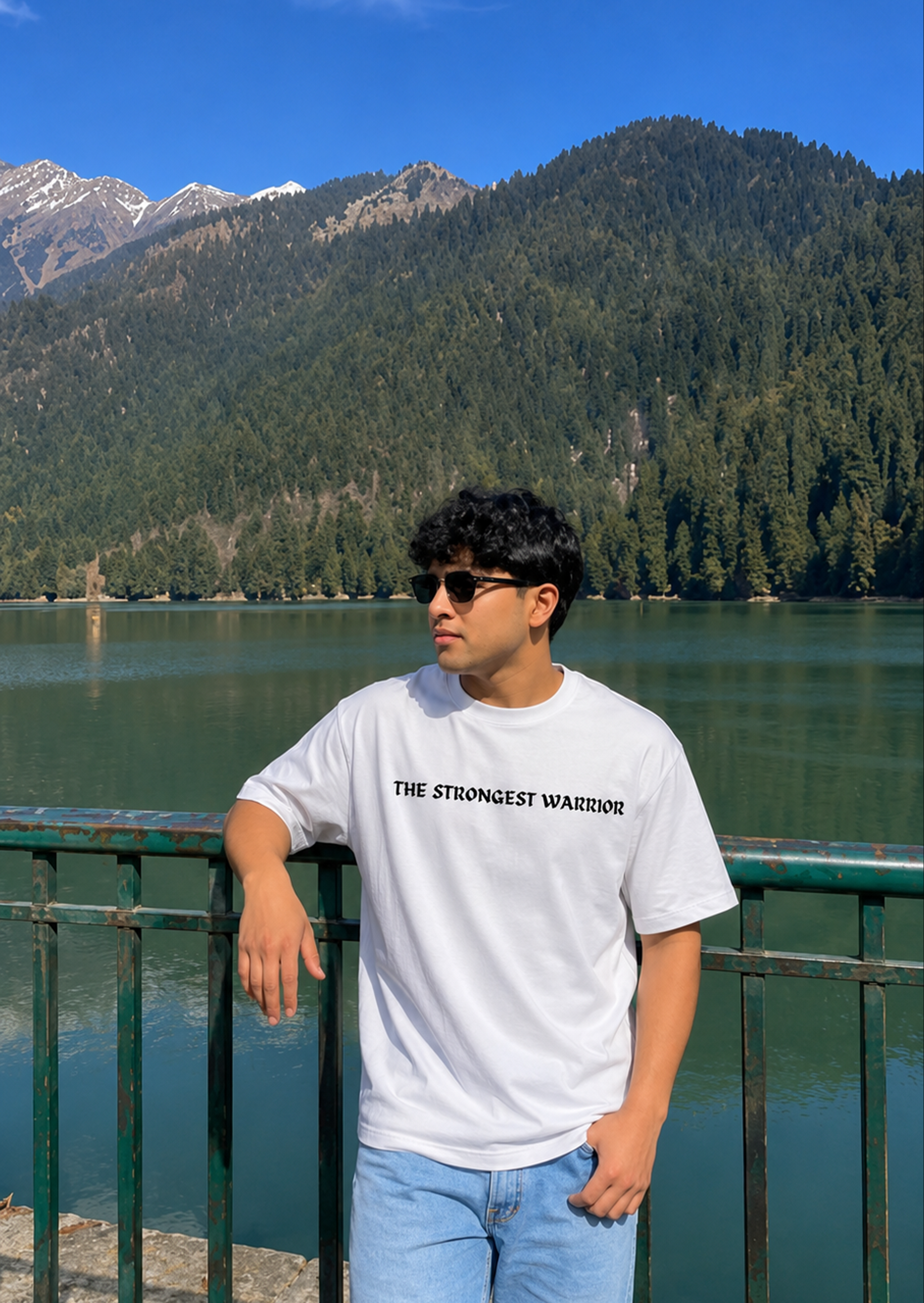 Warrior White Oversized Tshirt
