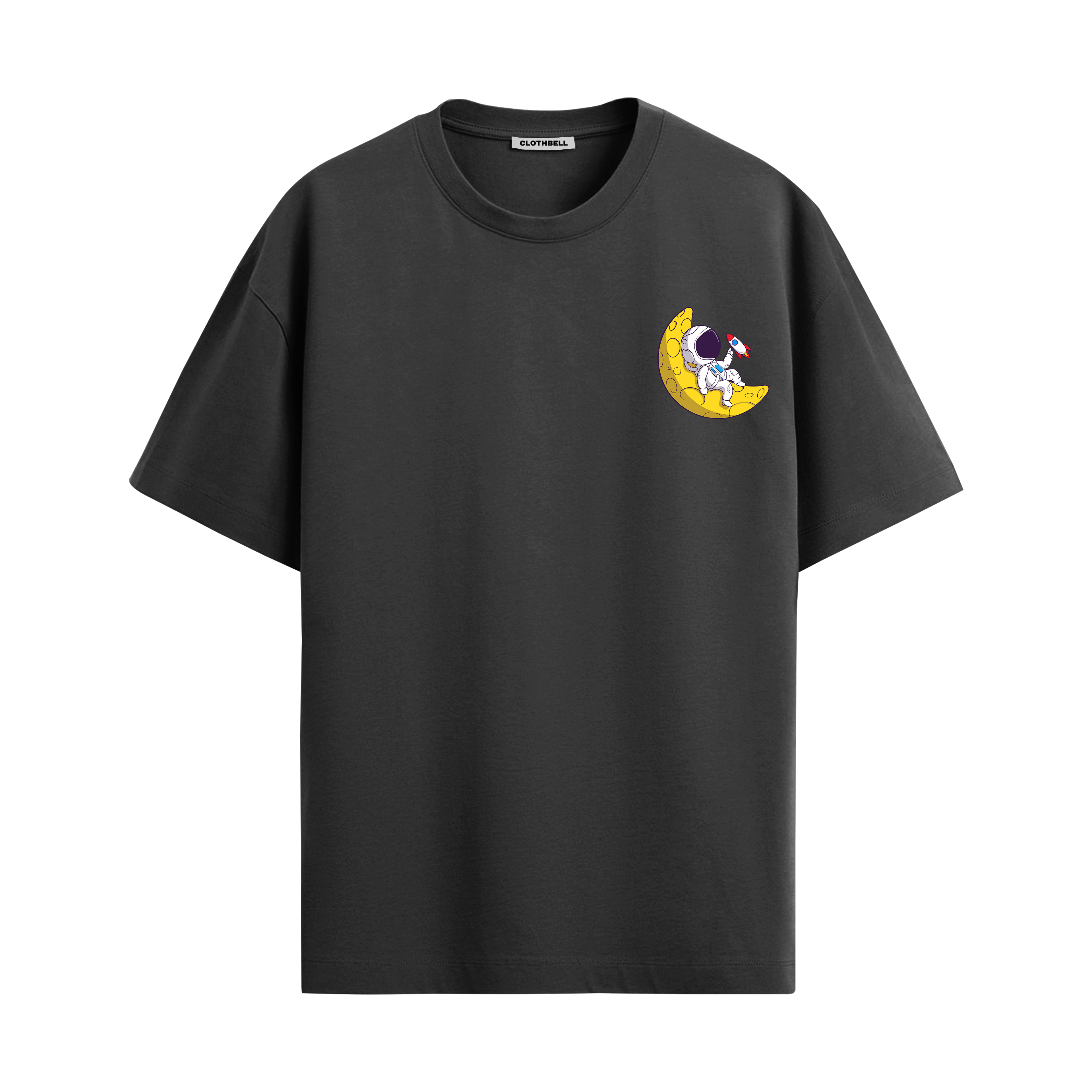 Space black oversized tshirt