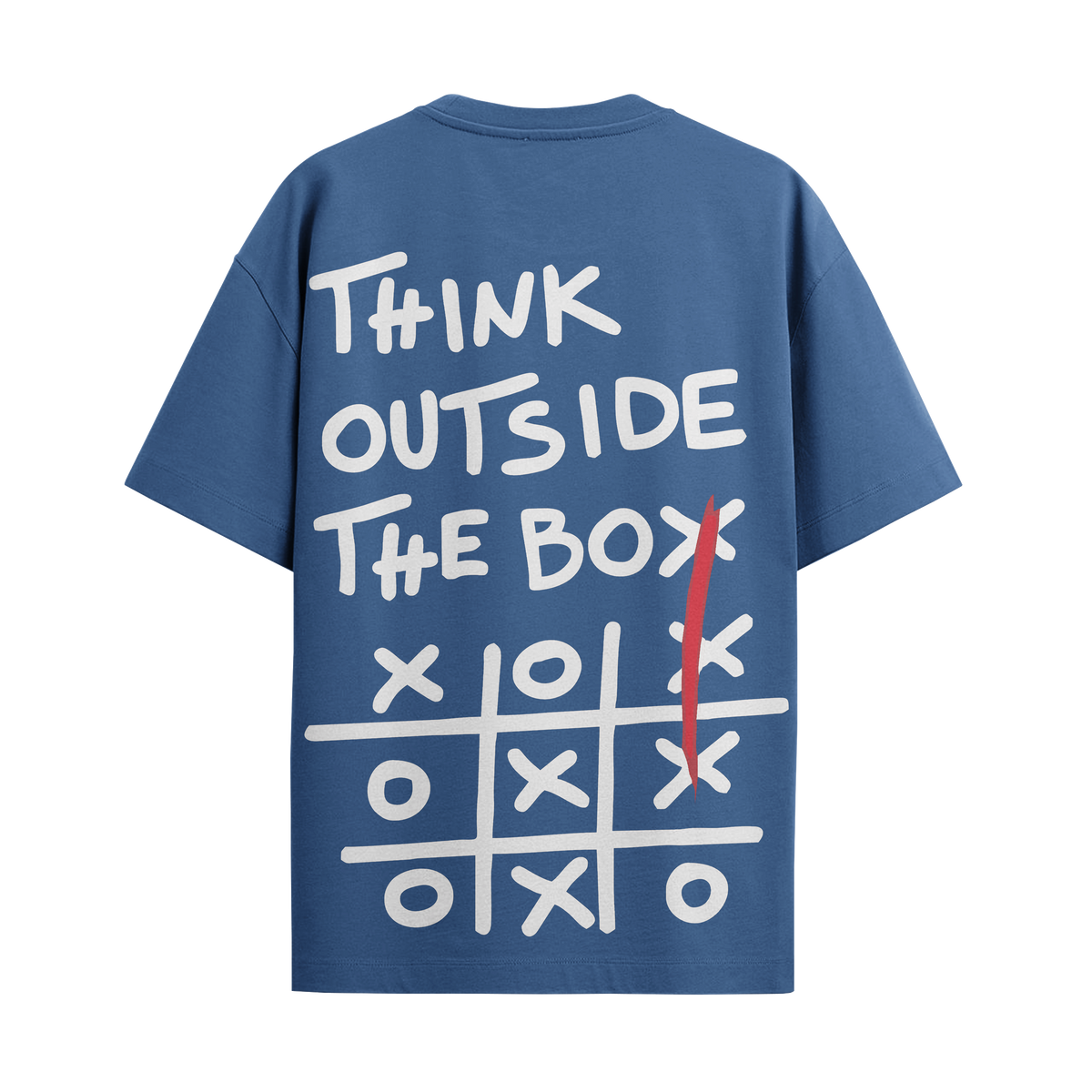 Outside The Box Royal Blue Oversized Tshirt